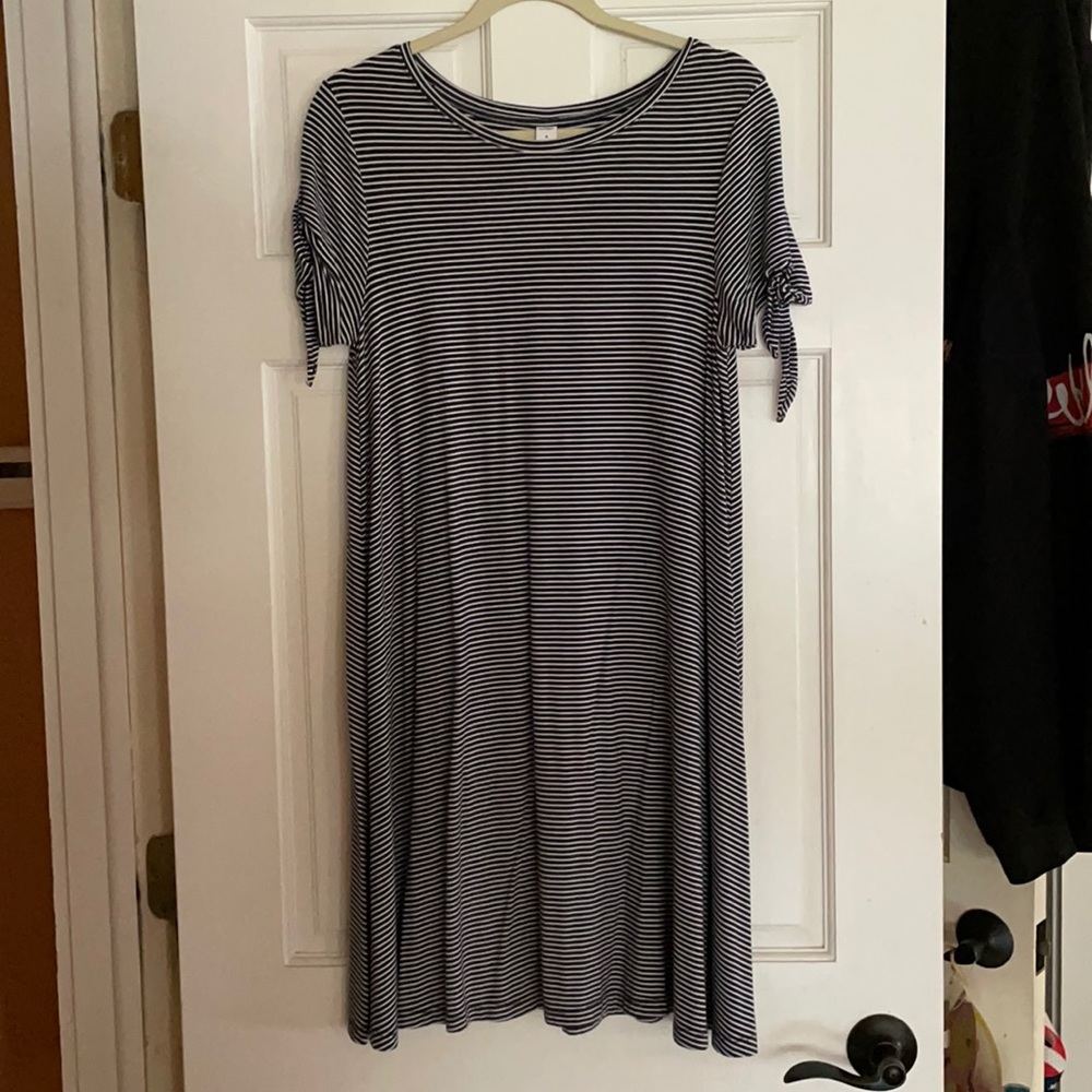 Casual, striped flowy dress